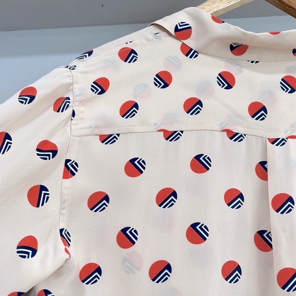 Equipment Silk Button Down Shirt, Size S - Picture 6 of 7